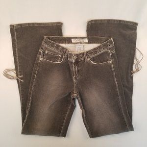 Z Cavaricci Corduroy Pants Cords Suede Strings